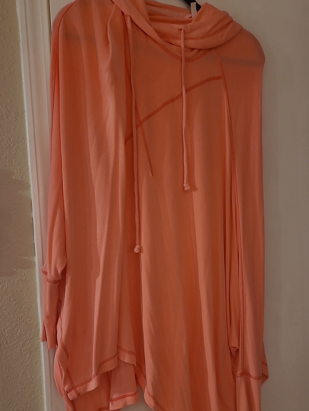 FP Movement Women's Lightweight Hooded Tunic Top - Peach